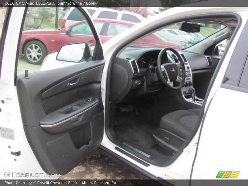 Summit White / Ebony 2010 GMC Acadia SLE AWD