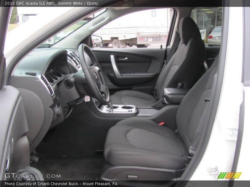 Summit White / Ebony 2010 GMC Acadia SLE AWD