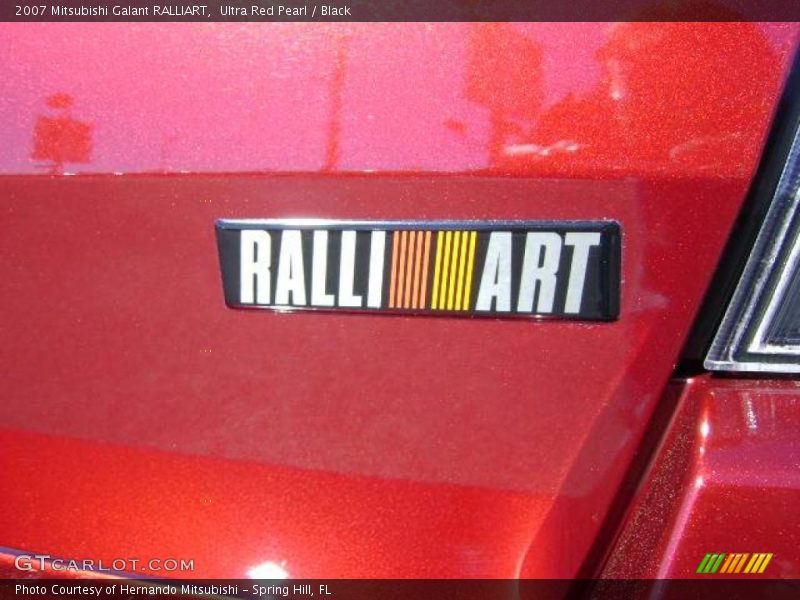 Ultra Red Pearl / Black 2007 Mitsubishi Galant RALLIART