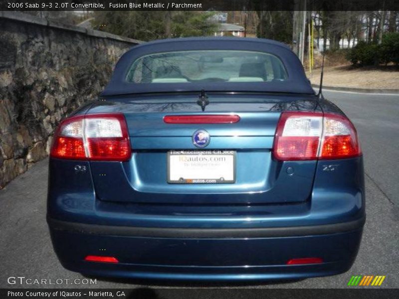 Fusion Blue Metallic / Parchment 2006 Saab 9-3 2.0T Convertible