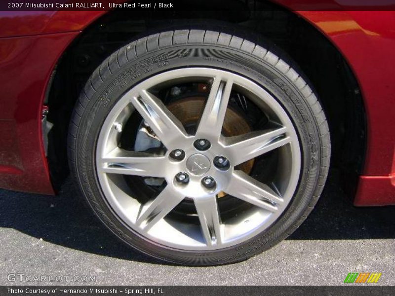 Ultra Red Pearl / Black 2007 Mitsubishi Galant RALLIART