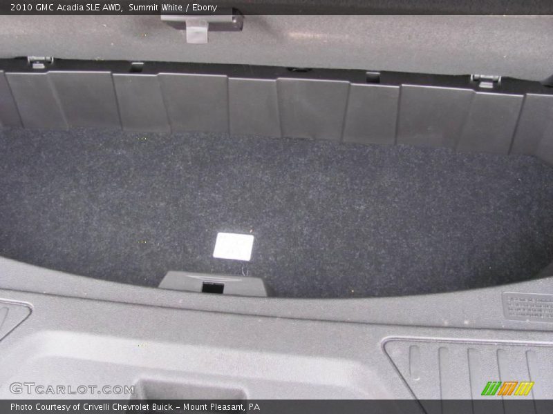 Summit White / Ebony 2010 GMC Acadia SLE AWD
