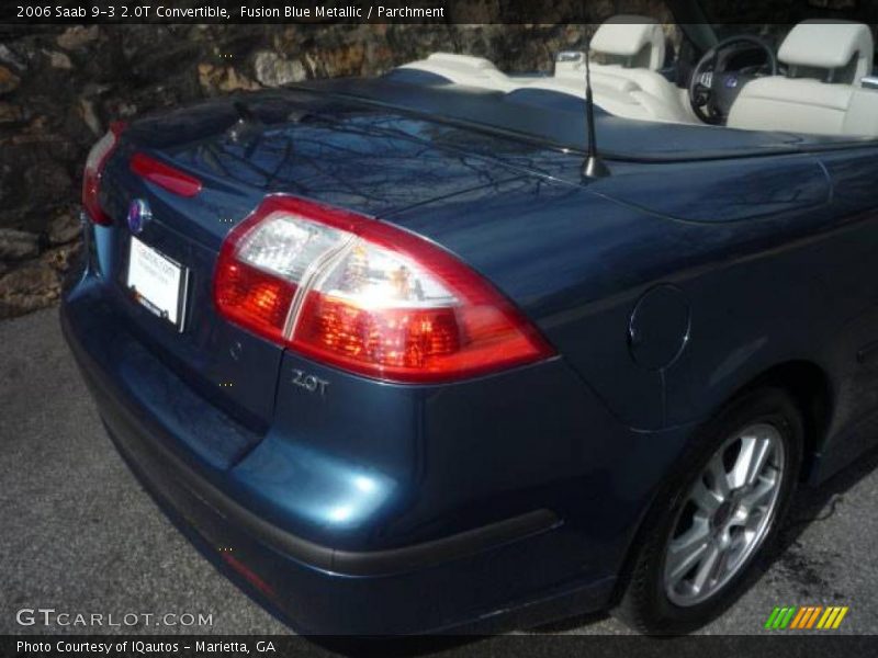 Fusion Blue Metallic / Parchment 2006 Saab 9-3 2.0T Convertible