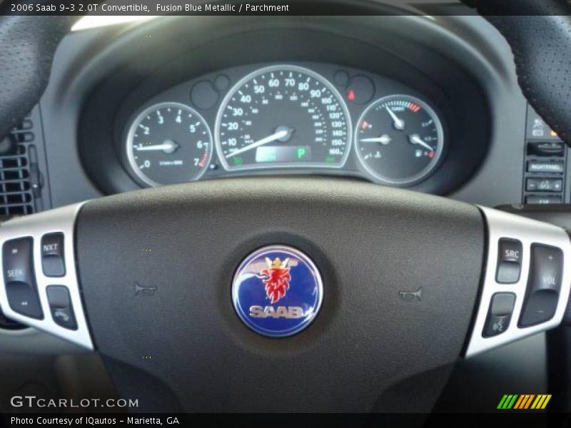 Fusion Blue Metallic / Parchment 2006 Saab 9-3 2.0T Convertible