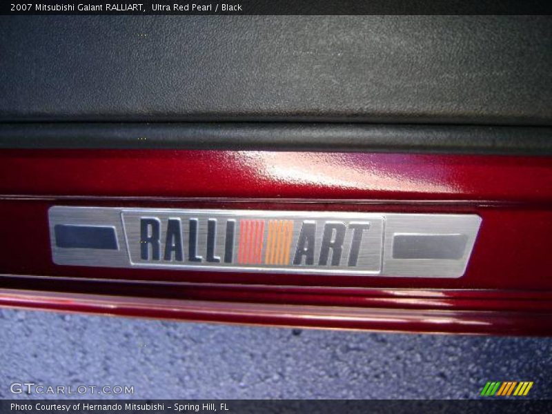 Ultra Red Pearl / Black 2007 Mitsubishi Galant RALLIART