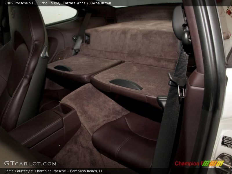 Carrara White / Cocoa Brown 2009 Porsche 911 Turbo Coupe