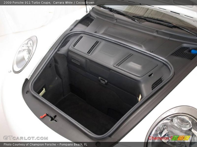 Carrara White / Cocoa Brown 2009 Porsche 911 Turbo Coupe