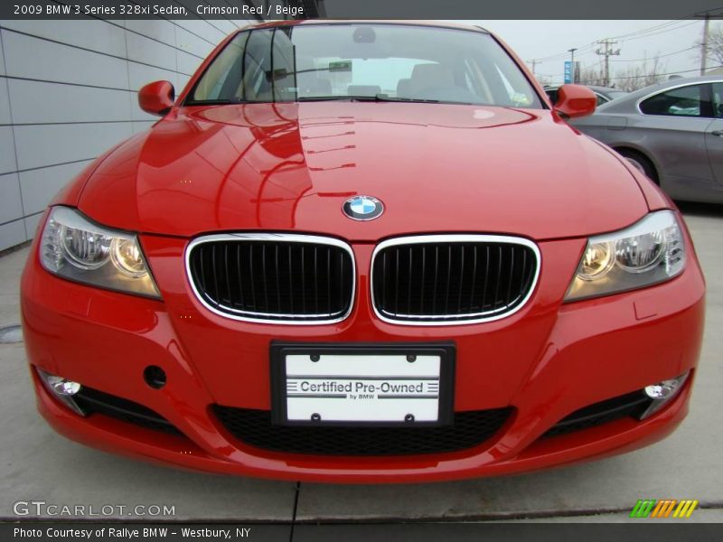 Crimson Red / Beige 2009 BMW 3 Series 328xi Sedan