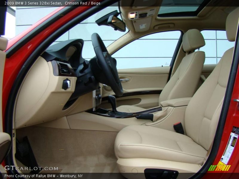 Crimson Red / Beige 2009 BMW 3 Series 328xi Sedan