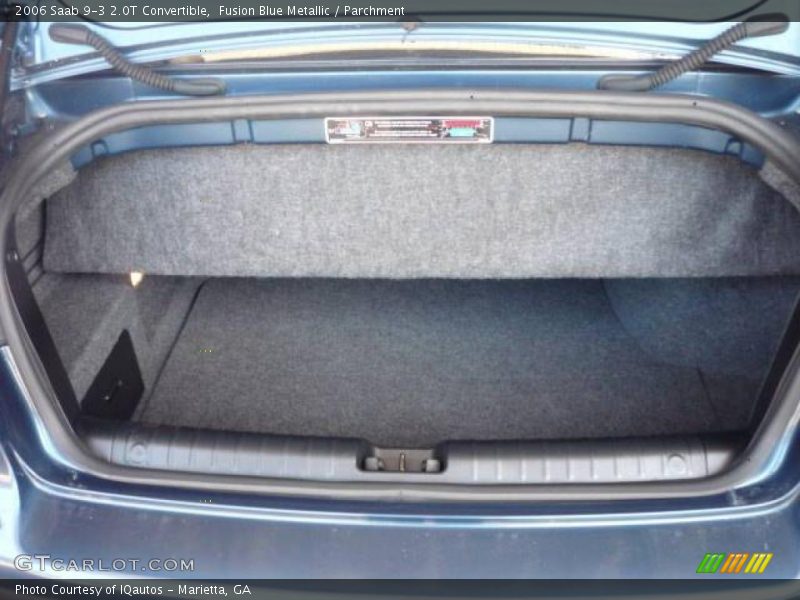 Fusion Blue Metallic / Parchment 2006 Saab 9-3 2.0T Convertible