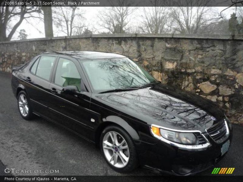 Black / Parchment 2006 Saab 9-5 2.3T Sport Sedan