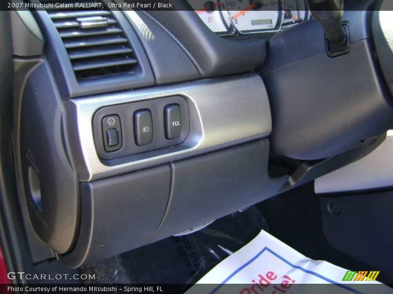 Ultra Red Pearl / Black 2007 Mitsubishi Galant RALLIART