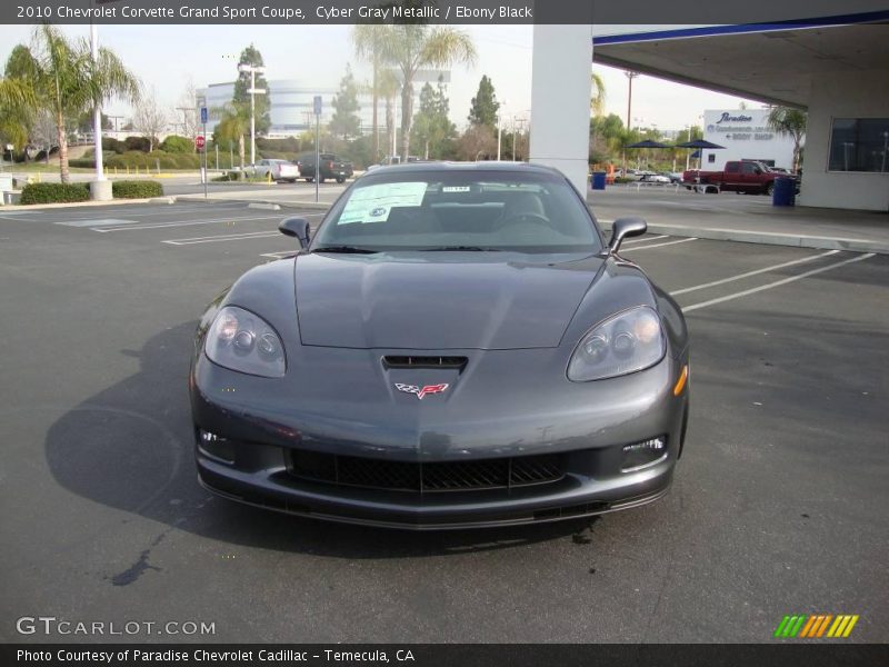Cyber Gray Metallic / Ebony Black 2010 Chevrolet Corvette Grand Sport Coupe