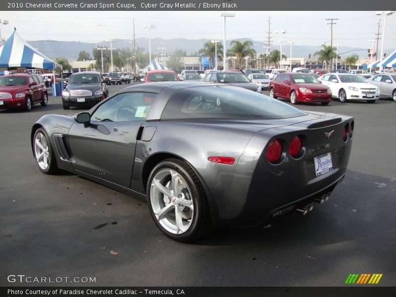 Cyber Gray Metallic / Ebony Black 2010 Chevrolet Corvette Grand Sport Coupe