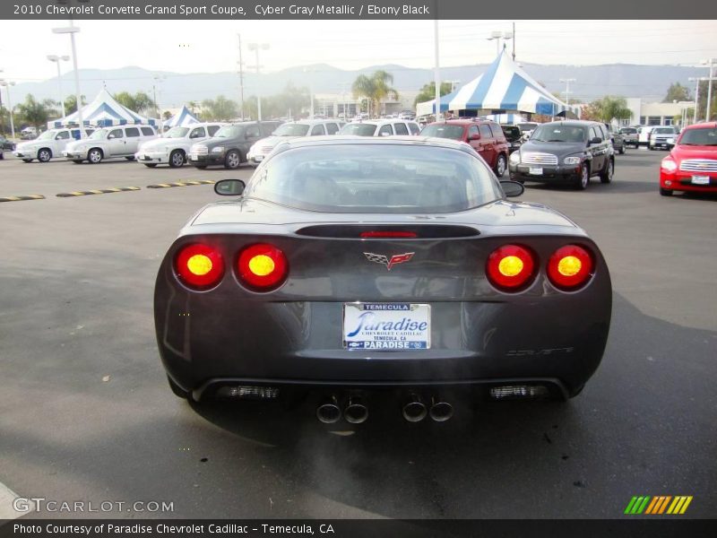 Cyber Gray Metallic / Ebony Black 2010 Chevrolet Corvette Grand Sport Coupe