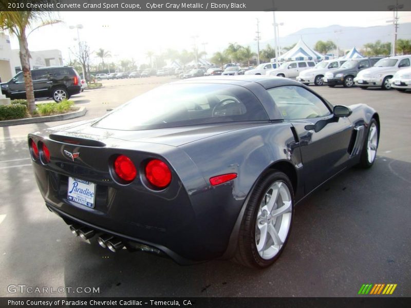 Cyber Gray Metallic / Ebony Black 2010 Chevrolet Corvette Grand Sport Coupe
