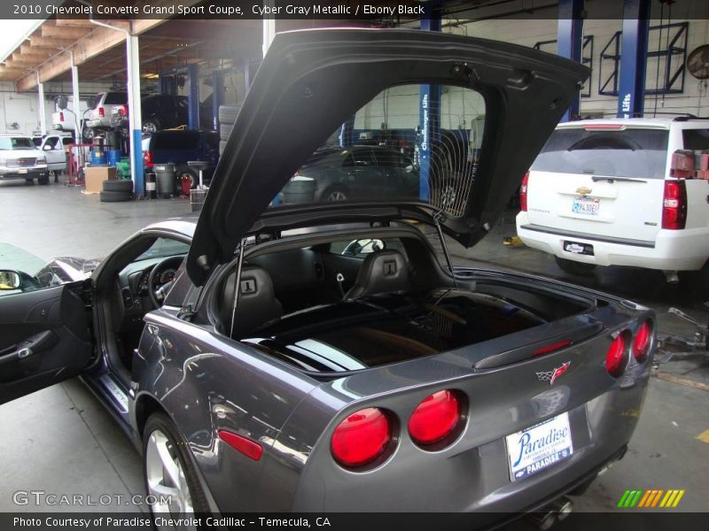 Cyber Gray Metallic / Ebony Black 2010 Chevrolet Corvette Grand Sport Coupe