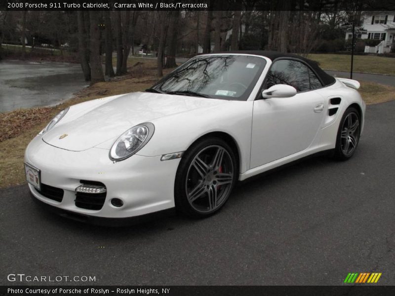 Carrara White / Black/Terracotta 2008 Porsche 911 Turbo Cabriolet