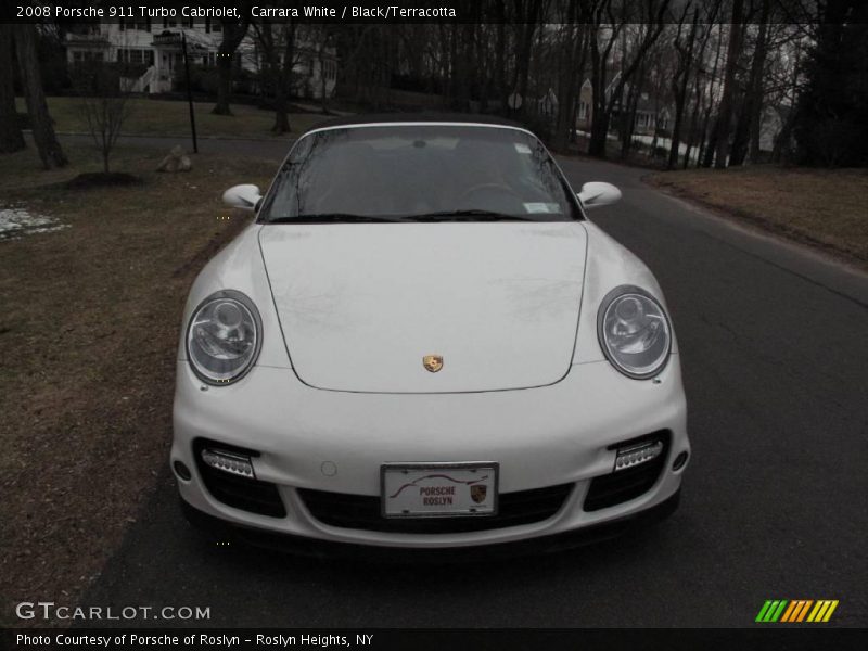 Carrara White / Black/Terracotta 2008 Porsche 911 Turbo Cabriolet