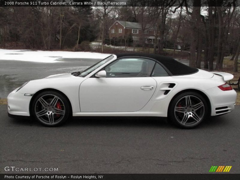 Carrara White / Black/Terracotta 2008 Porsche 911 Turbo Cabriolet