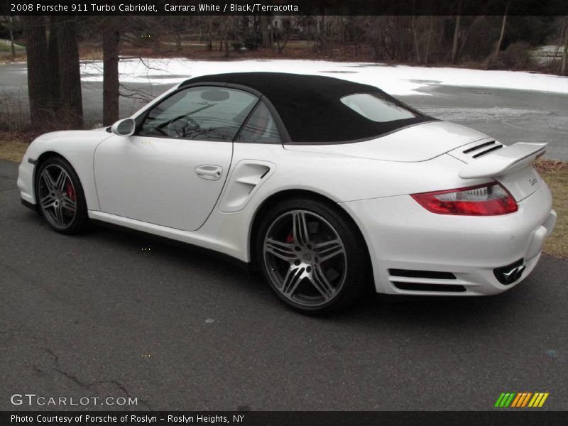 Carrara White / Black/Terracotta 2008 Porsche 911 Turbo Cabriolet