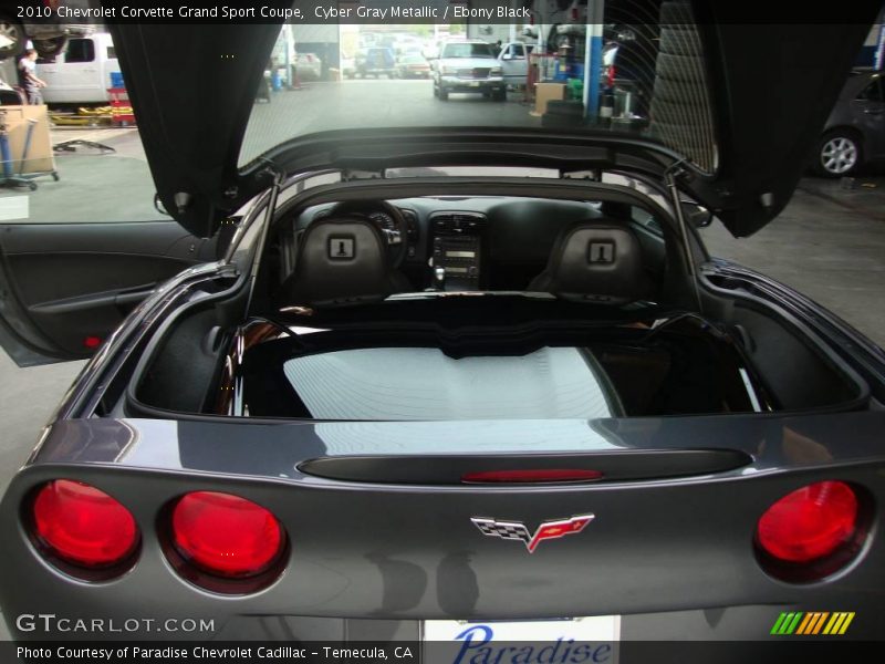 Cyber Gray Metallic / Ebony Black 2010 Chevrolet Corvette Grand Sport Coupe