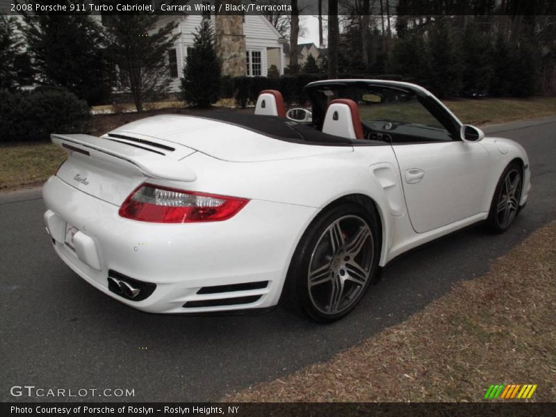 Carrara White / Black/Terracotta 2008 Porsche 911 Turbo Cabriolet