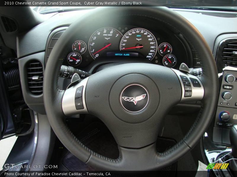 Cyber Gray Metallic / Ebony Black 2010 Chevrolet Corvette Grand Sport Coupe
