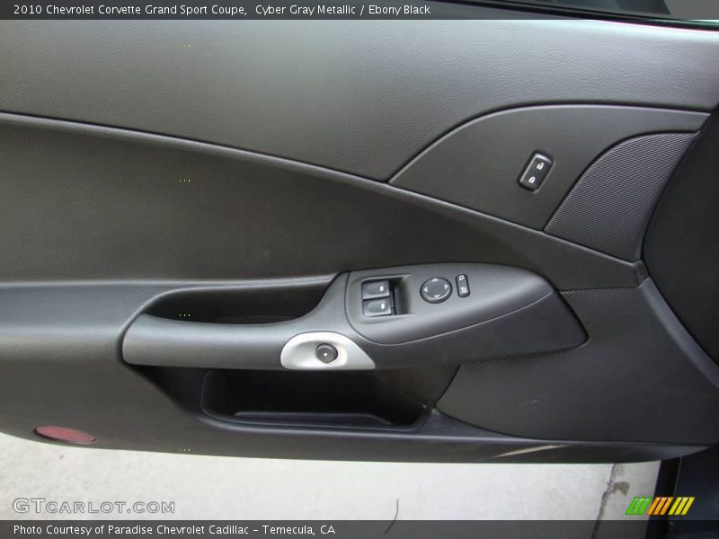 Cyber Gray Metallic / Ebony Black 2010 Chevrolet Corvette Grand Sport Coupe