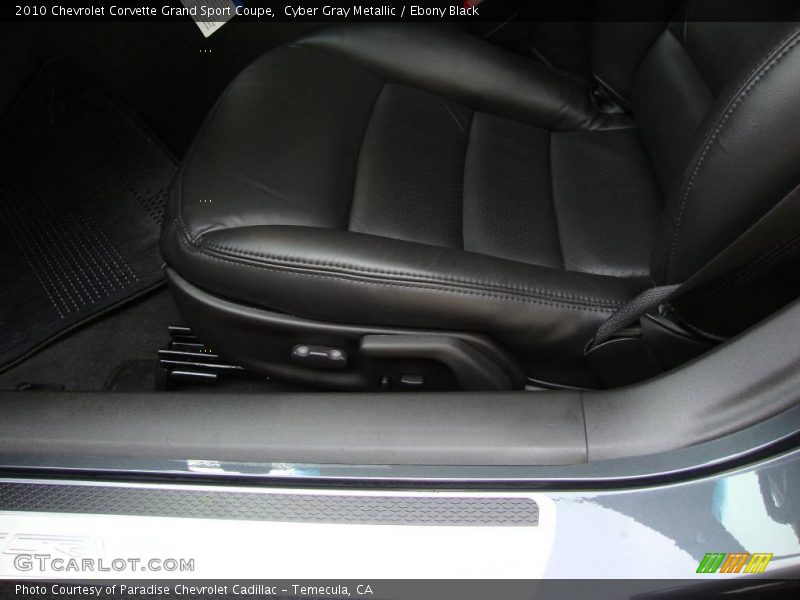 Cyber Gray Metallic / Ebony Black 2010 Chevrolet Corvette Grand Sport Coupe