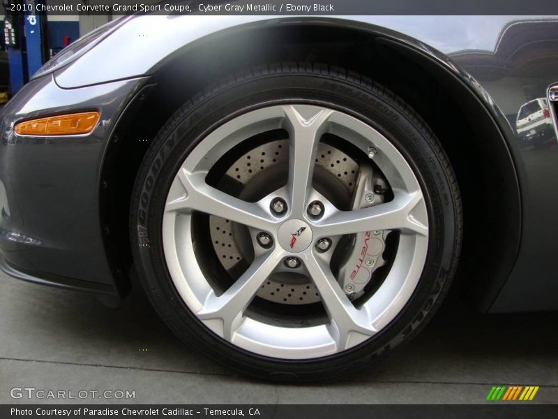 Cyber Gray Metallic / Ebony Black 2010 Chevrolet Corvette Grand Sport Coupe