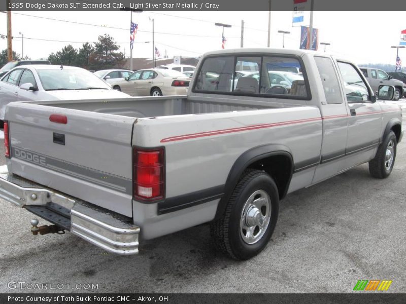 Light Silver Star Metallic / Gray 1995 Dodge Dakota SLT Extended Cab