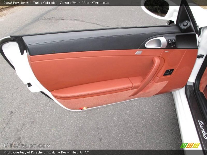 Carrara White / Black/Terracotta 2008 Porsche 911 Turbo Cabriolet