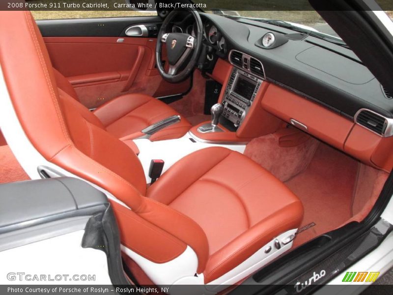 Carrara White / Black/Terracotta 2008 Porsche 911 Turbo Cabriolet