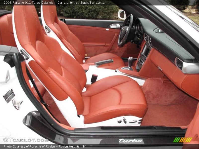 Carrara White / Black/Terracotta 2008 Porsche 911 Turbo Cabriolet