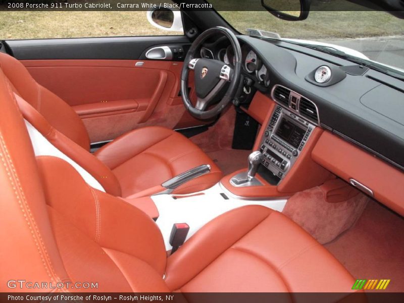 Carrara White / Black/Terracotta 2008 Porsche 911 Turbo Cabriolet