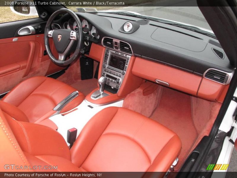 Carrara White / Black/Terracotta 2008 Porsche 911 Turbo Cabriolet