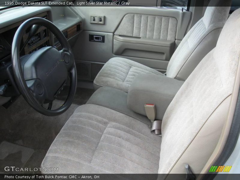 Light Silver Star Metallic / Gray 1995 Dodge Dakota SLT Extended Cab