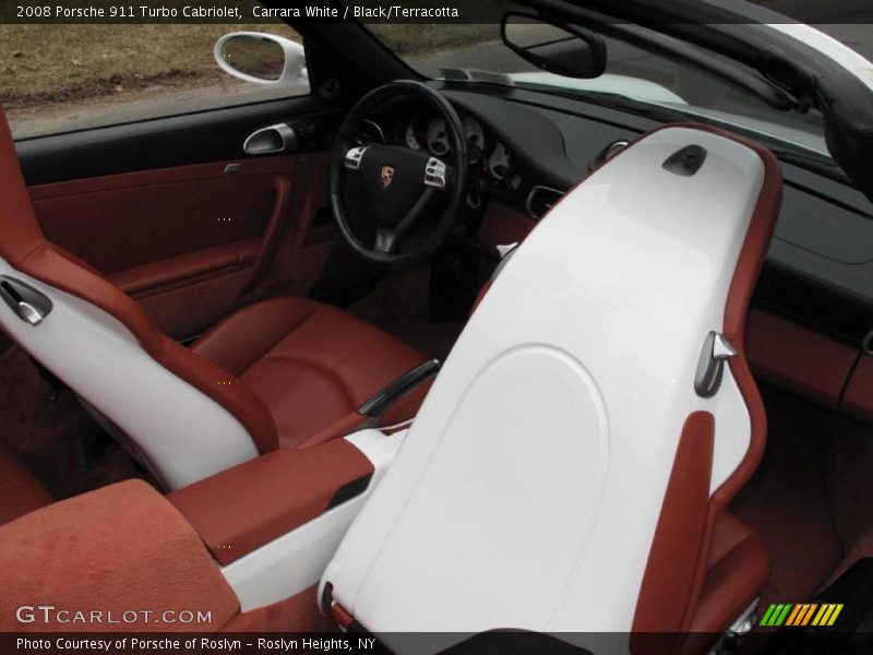 Carrara White / Black/Terracotta 2008 Porsche 911 Turbo Cabriolet