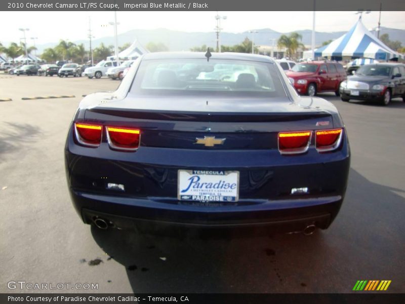 Imperial Blue Metallic / Black 2010 Chevrolet Camaro LT/RS Coupe