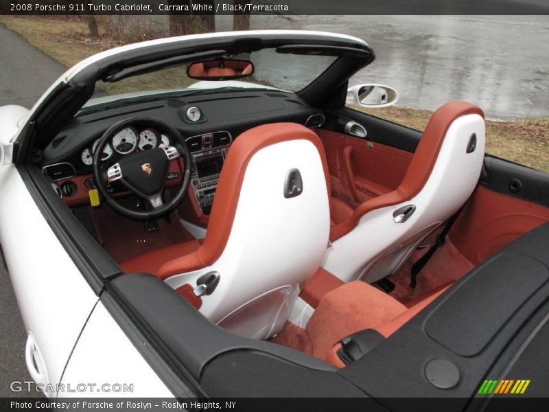 Carrara White / Black/Terracotta 2008 Porsche 911 Turbo Cabriolet