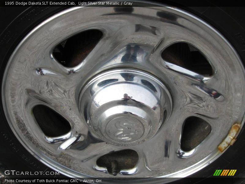 Light Silver Star Metallic / Gray 1995 Dodge Dakota SLT Extended Cab