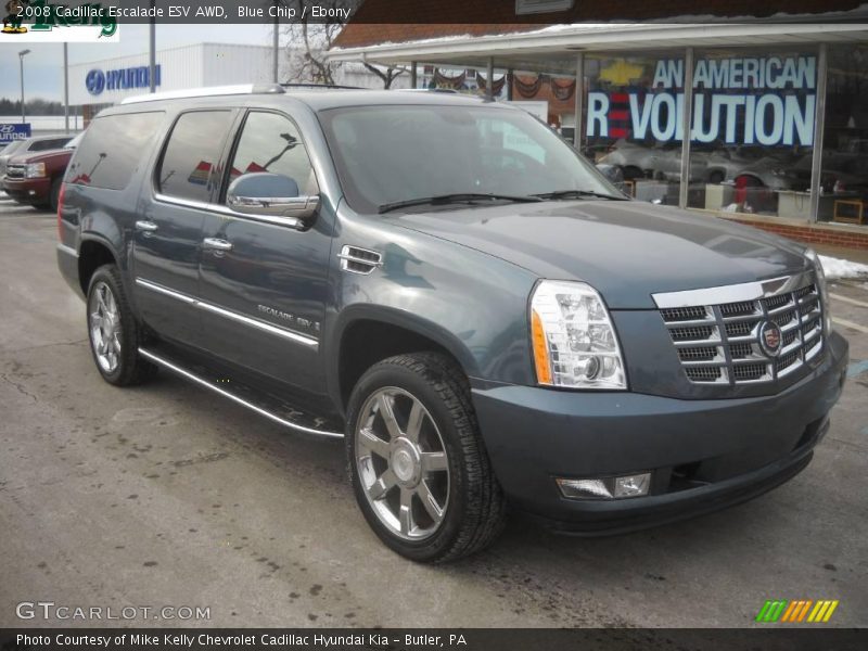 Blue Chip / Ebony 2008 Cadillac Escalade ESV AWD