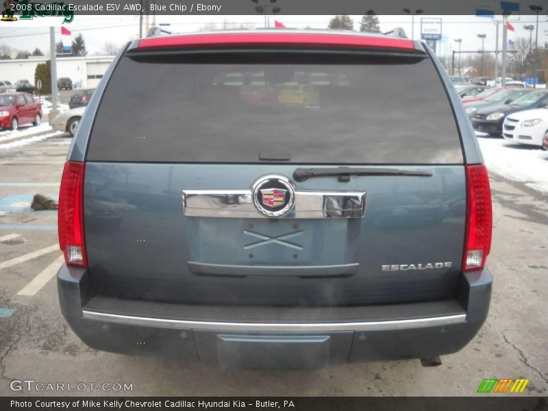Blue Chip / Ebony 2008 Cadillac Escalade ESV AWD