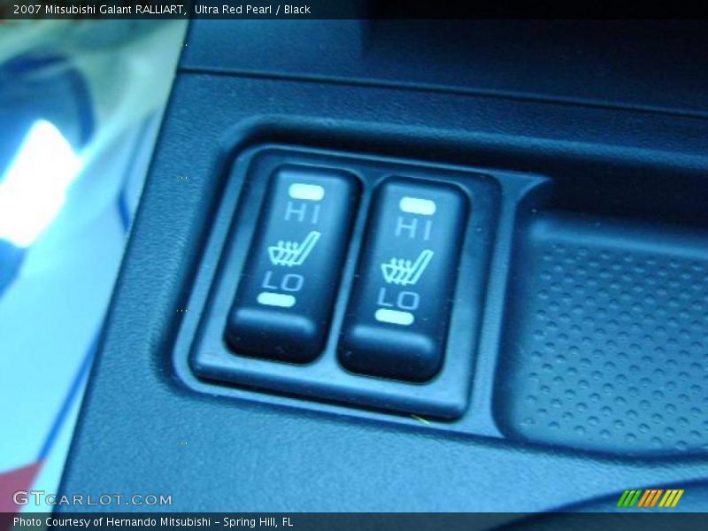 Ultra Red Pearl / Black 2007 Mitsubishi Galant RALLIART