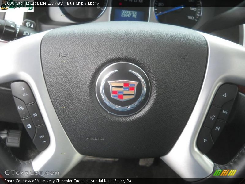 Blue Chip / Ebony 2008 Cadillac Escalade ESV AWD
