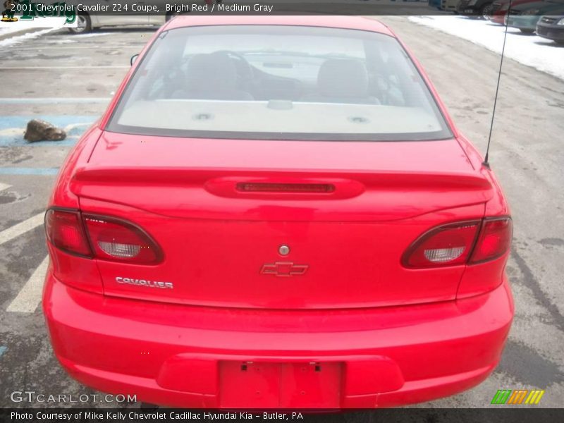 Bright Red / Medium Gray 2001 Chevrolet Cavalier Z24 Coupe