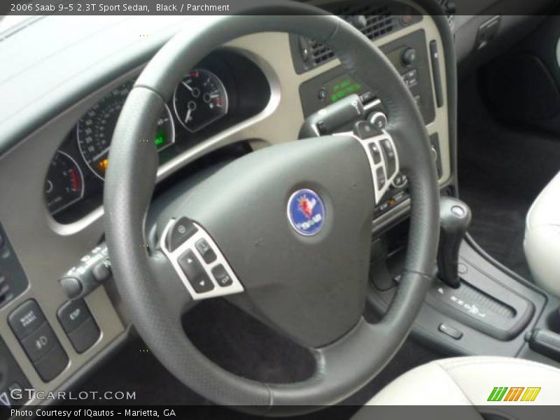 Black / Parchment 2006 Saab 9-5 2.3T Sport Sedan