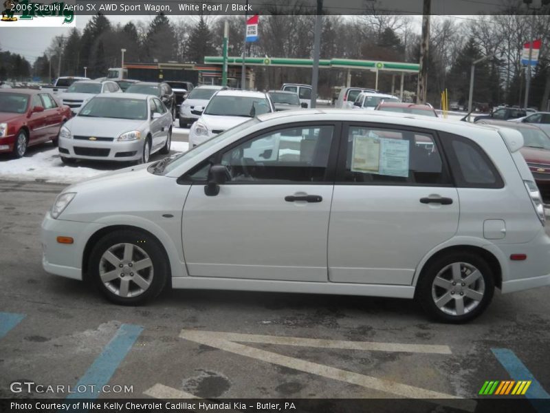 White Pearl / Black 2006 Suzuki Aerio SX AWD Sport Wagon