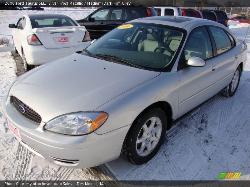 Silver Frost Metallic / Medium/Dark Flint Grey 2006 Ford Taurus SEL